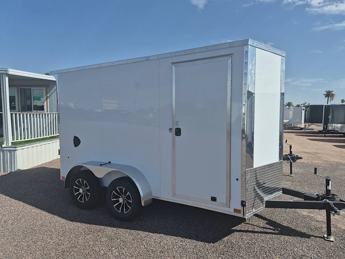 Compass Compass 6'x12' Enclosed Cargo Trailer w/ Ramp Door - Stock #CMP2939 - Image 1 of 4 Compass Compass 6'x12' Enclosed Cargo Trailer w/ Ramp Door - Stock #CMP2939 - Image 1 of 4