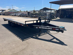 PJ Trailers 20'x102" I-Beam Deckover Trailer w/ Slide-In Ramps (F8)