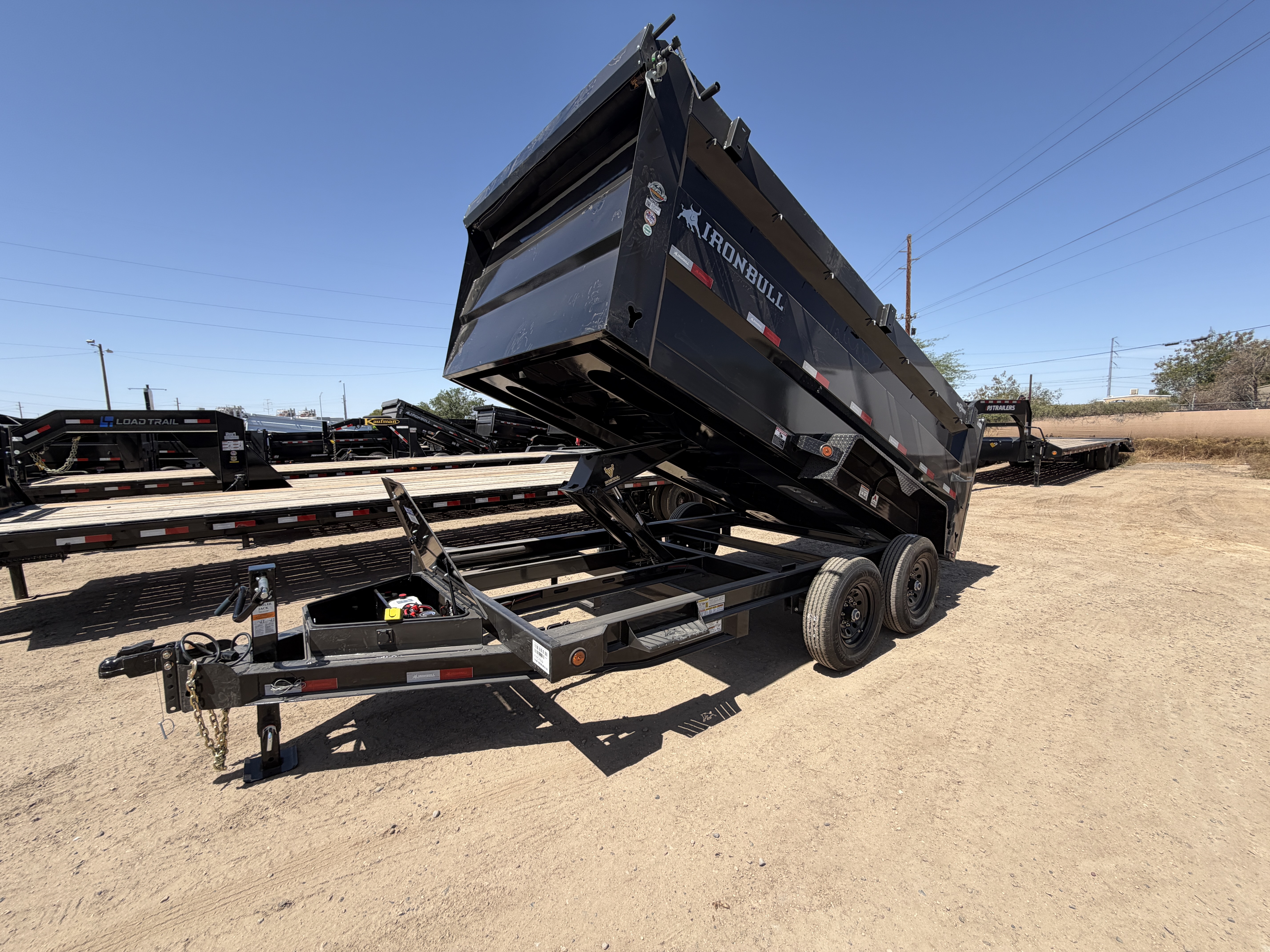 Norstar 14x83 IronBull Tandem Axle Dump, 15K GVWR, 48" Sides, Solar Charger, 14 Ply Tires - Stock #NST1449 - Image 5 of 9