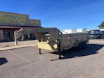 Load Trail 16x83 Gooseneck, Tandem Axle, 16 GVWR, Low-Pro Dump, 36" Sides Stock #LTD914 - Thumbnail 1