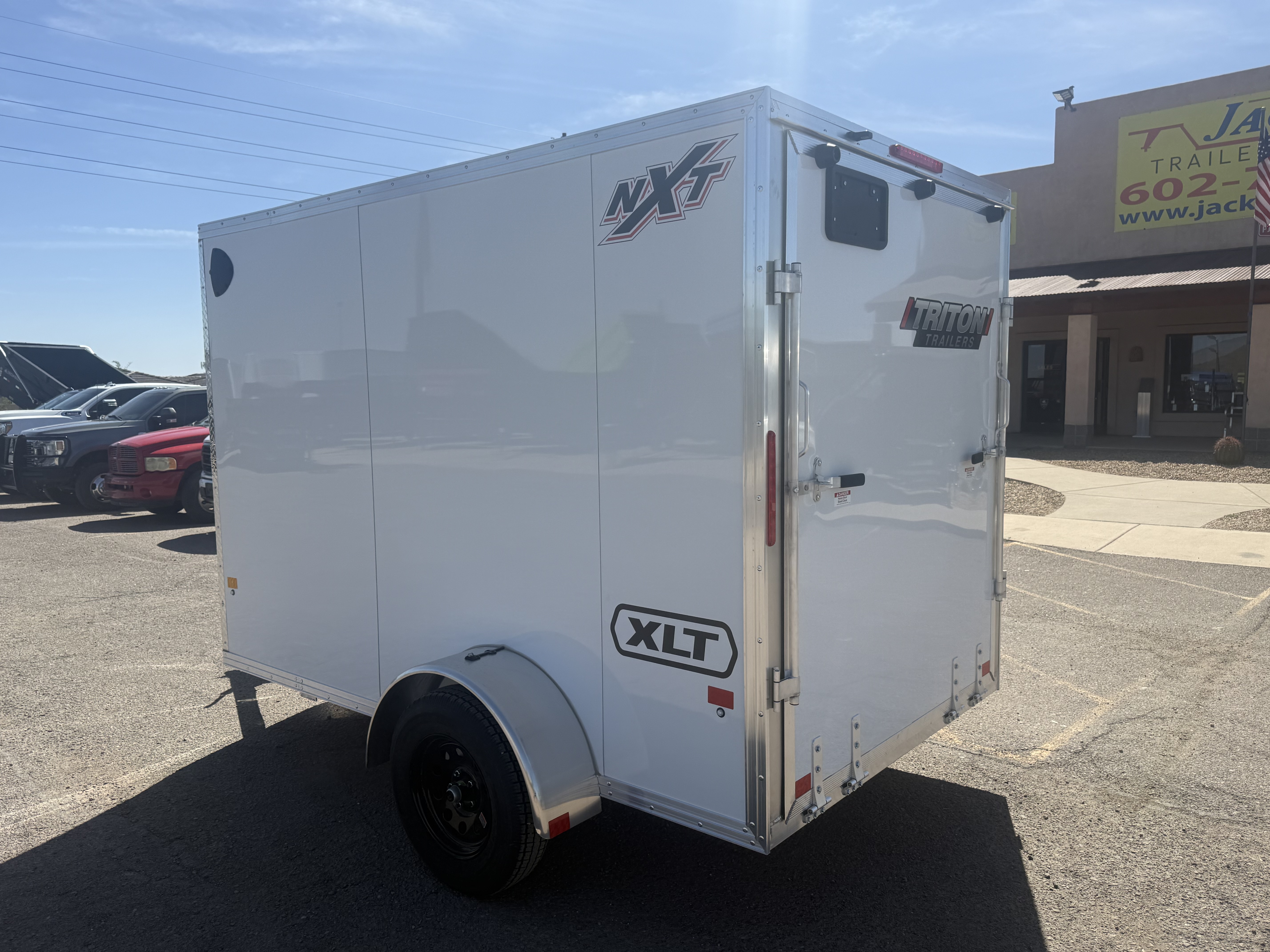 Alcom 10x6 All Aluminum XLT-P2 Enclosed, 3K GVWR, Limited Edition, Ramp Door - Stock #ALC224 - Image 4 of 8