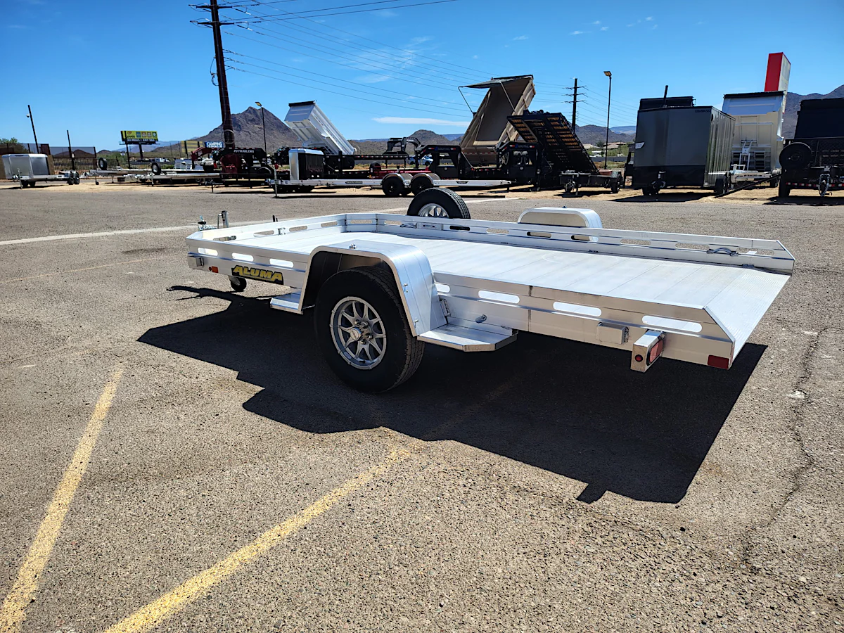 Aluma 12x77 All Aluminum, 3K GVWR, Heavy Tilt Single Axle (7712H-TILT-S) - Stock #ALU389 - Image 8 of 11 Aluma 12x77 All Aluminum, 3K GVWR, Heavy Tilt Single Axle (7712H-TILT-S) - Stock #ALU389 - Image 8 of 11