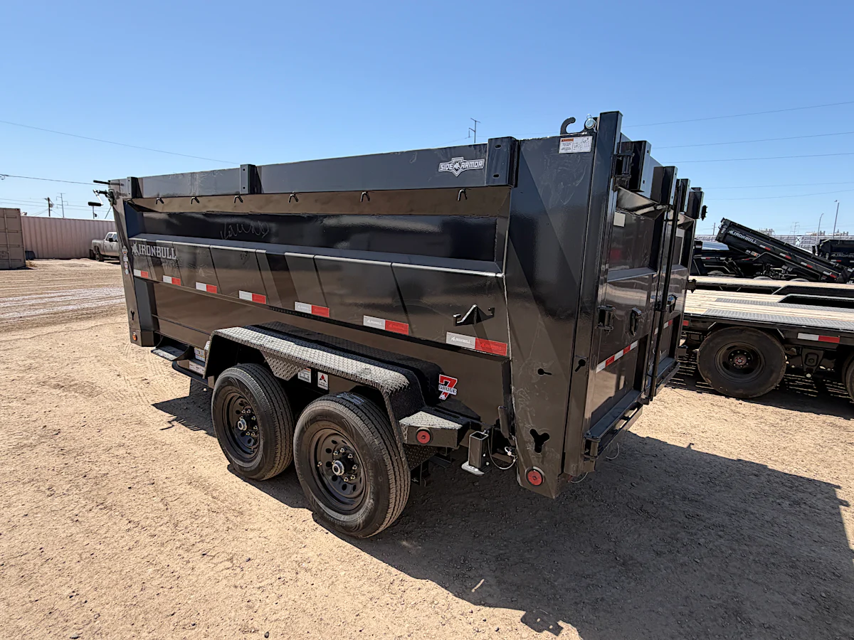 Norstar 14x83 IronBull Tandem Axle Dump, 15K GVWR, 48" Sides, Solar Charger, 14 Ply Tires - Stock #NST1449 - Image 8 of 9 Norstar 14x83 IronBull Tandem Axle Dump, 15K GVWR, 48" Sides, Solar Charger, 14 Ply Tires - Stock #NST1449 - Image 8 of 9