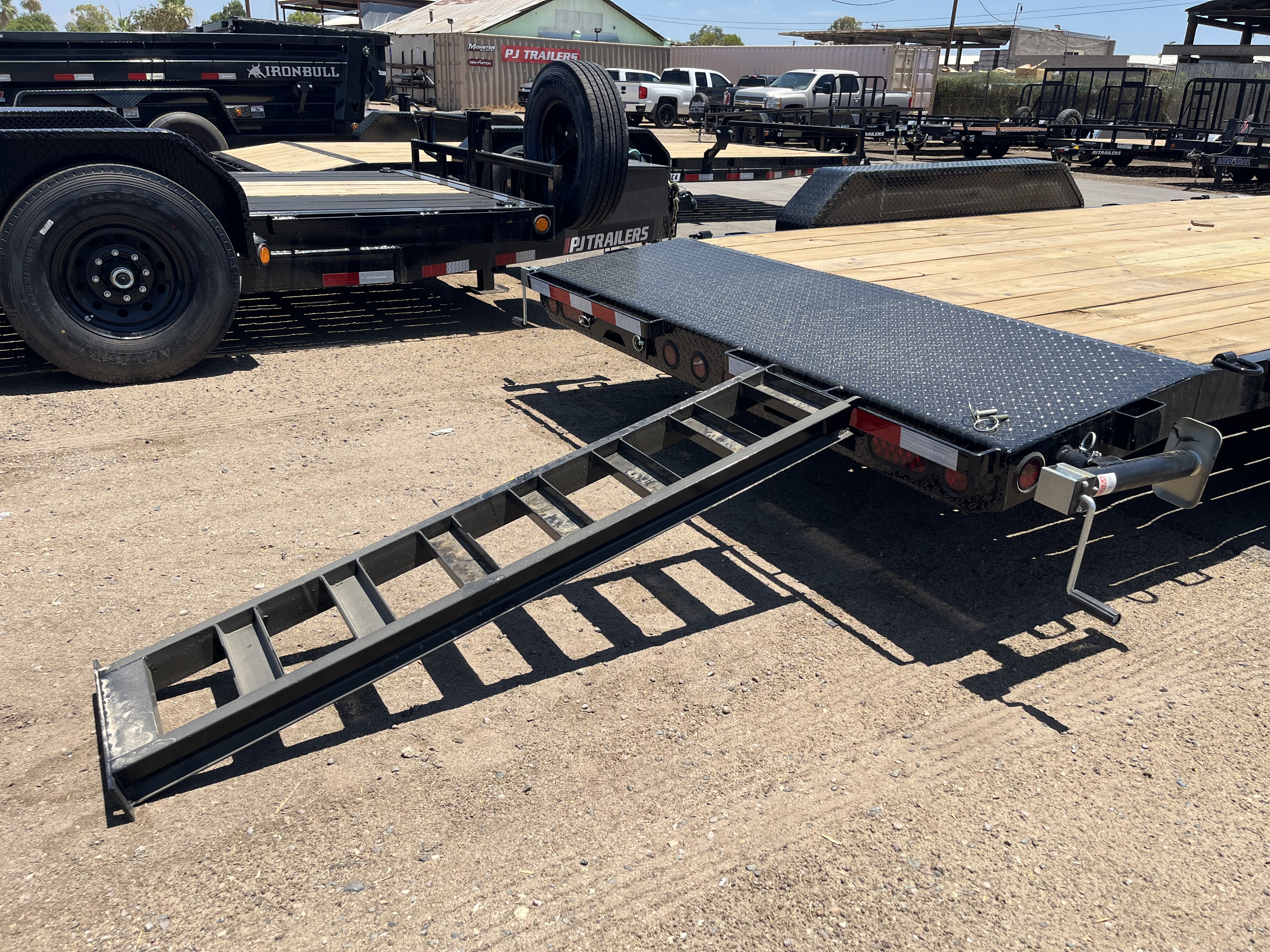 P.J. Trailers 18x83 Tandem Axle Channel Equipment, 10K GVWR, Slide-In Ramps - Stock #PPJ11216 - Image 5 of 8