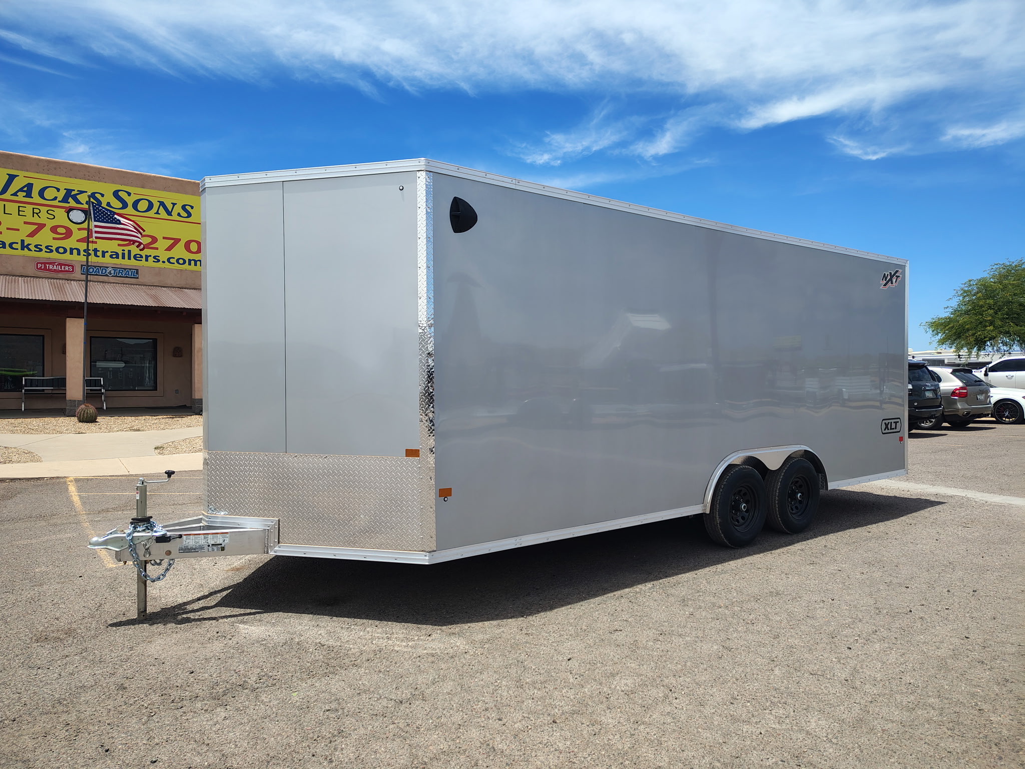 EZ Hauler 8.5'x20' XLT-P Aluminum Car Hauler w/ Rear Ramp Door (NXTCH)