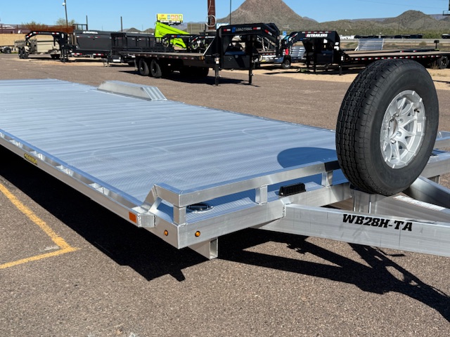 Aluma 28x102" All Aluminum Wide Body, 10K GVWR, Heavy Tandem Axle, Drive-Over-Fenders (WB28H-TA-EL-DOF-R-RR-RTD) - Stock #ALU362 - Image 4 of 12