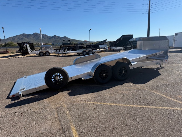 Aluma 20x82 All Aluminum, 10K GVWR, Tandem Axle, Tilt - 8220H-ANV-TILT-TA-EL - Stock #ALU263 - Image 3 of 7
