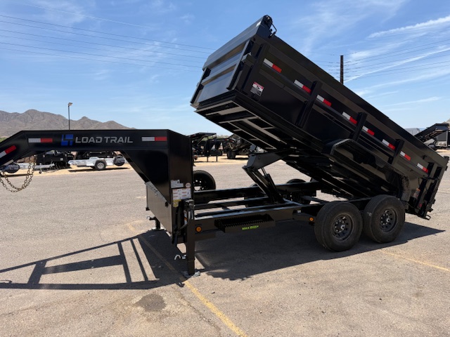 Load Trail 14x83 Gooseneck, Tandem Axle, 14K GVWR, Low-Pro Dump, 36" Sides - Stock #LTD905 - Image 4 of 6