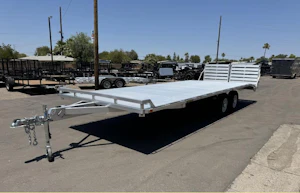 Aluma 24'x102" Aluminum Flatbed Trailer w/ Bi-Fold Tailgate (1024H)