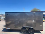 Cargo Express 16x7 EX DLX Flat Top V-Nose, 7K GVWR, Ramp Door Stock #CMP2899 - Thumbnail 4