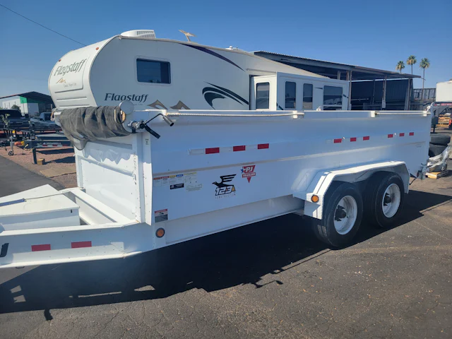 PJ Trailers 16'x83" Scissor HD Low-Pro Dump Trailer w/ 36" Sides (DE)