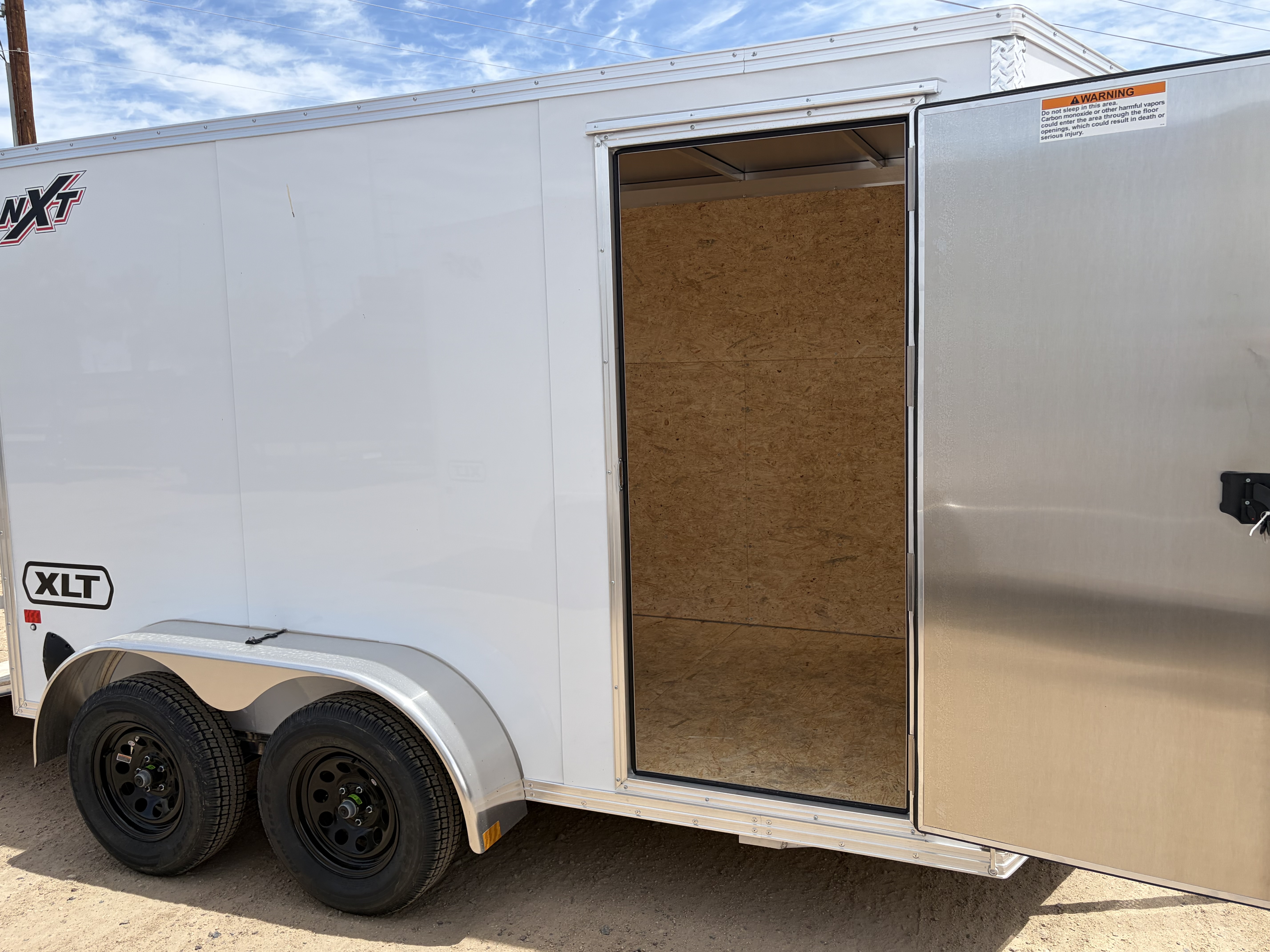 Alcom 12x6 All Aluminum XLT-P Enclosed, 7K GVWR, 72" Side Door, Ramp Door - Stock #ALC268 - Image 5 of 7