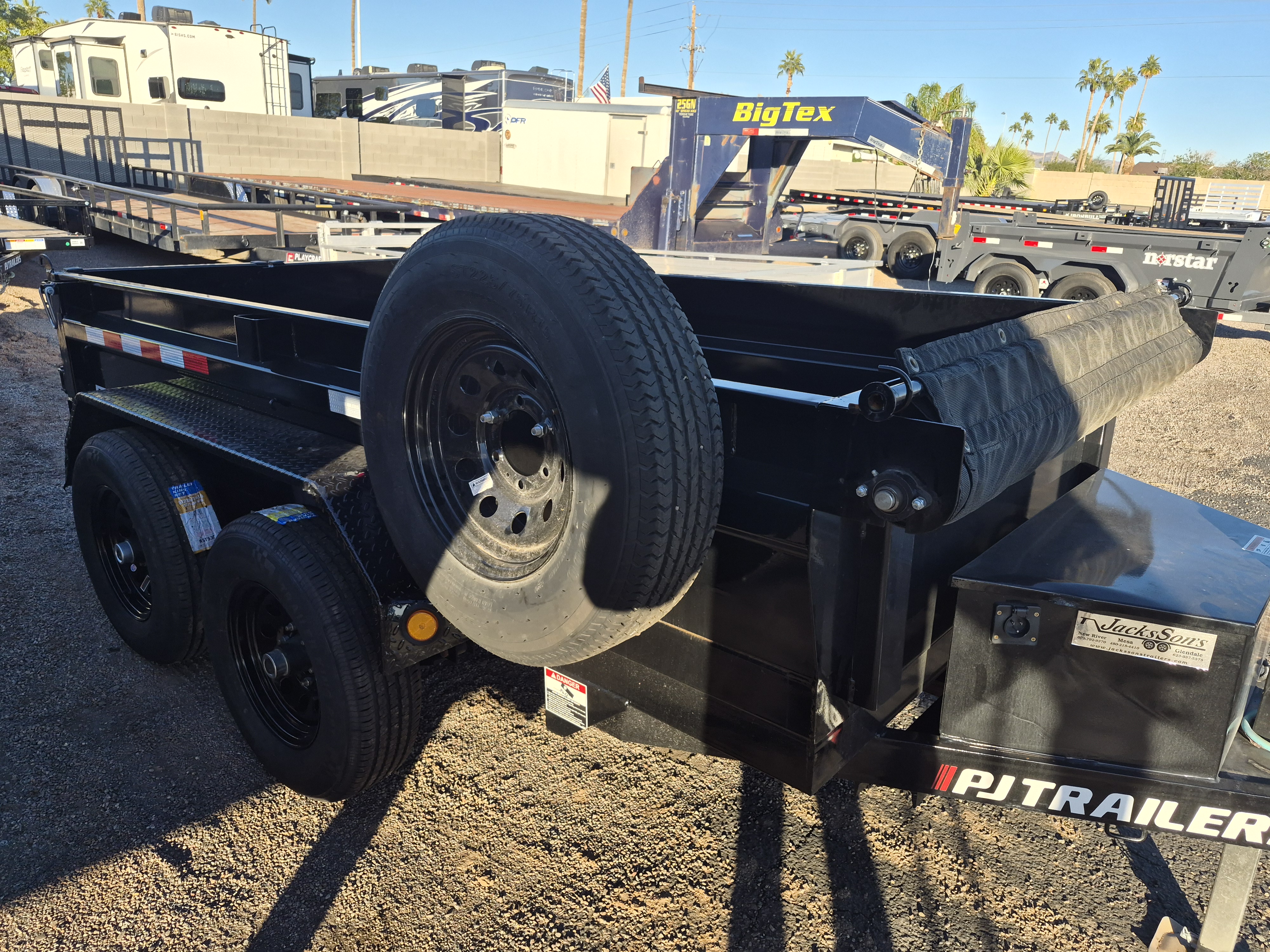 P.J. Trailers 10x60 Tandem Axle, 7K GVWR, Utility Dump, 18" Sides - Stock #PJD1470 - Image 6 of 6
