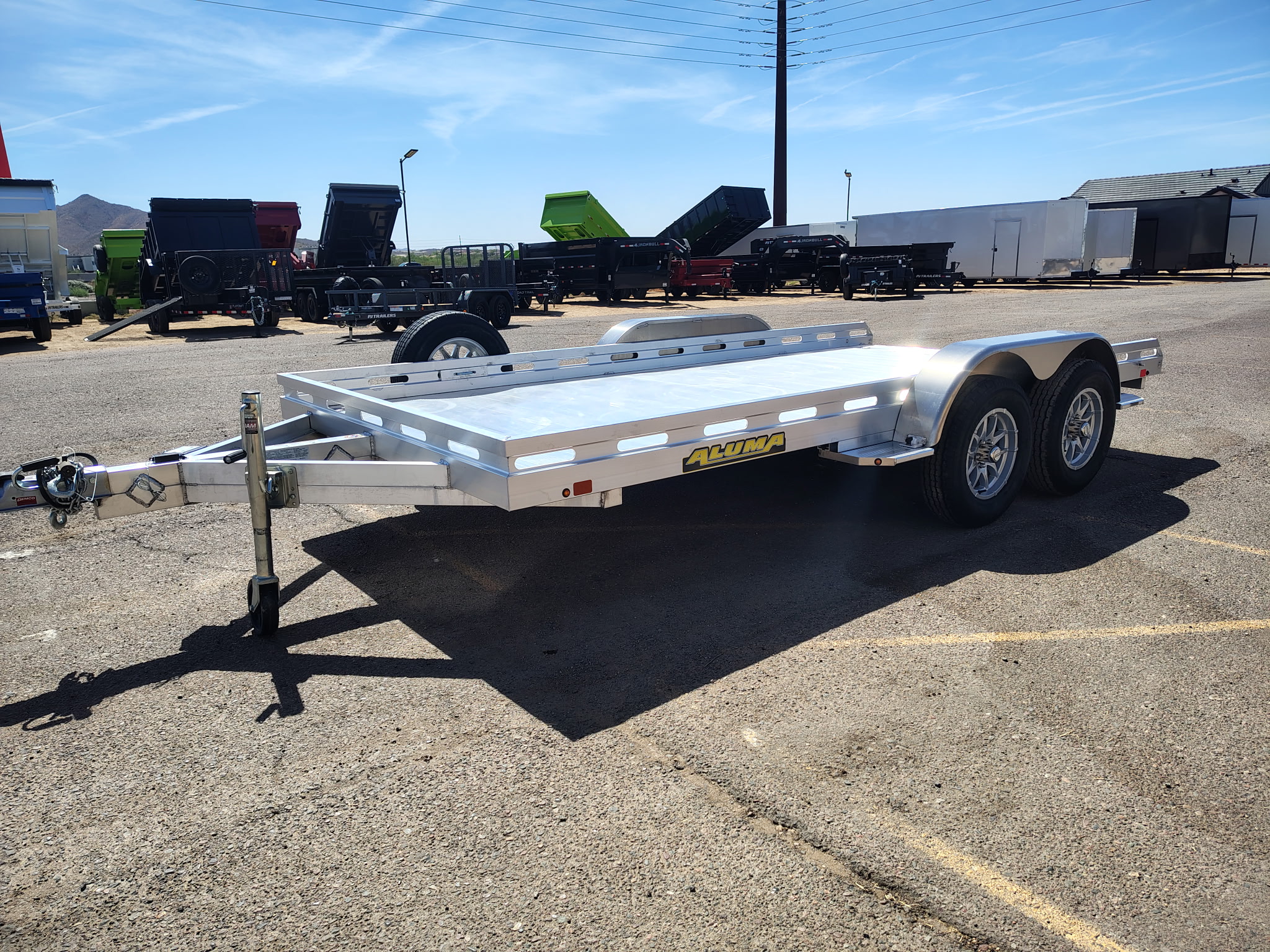 Aluma 14x80 All Aluminum, 8.5K GVWR, Tandem Axle, Ramps (8014TA-EL-R-RTD) - Stock #ALU384 - Image 10 of 10