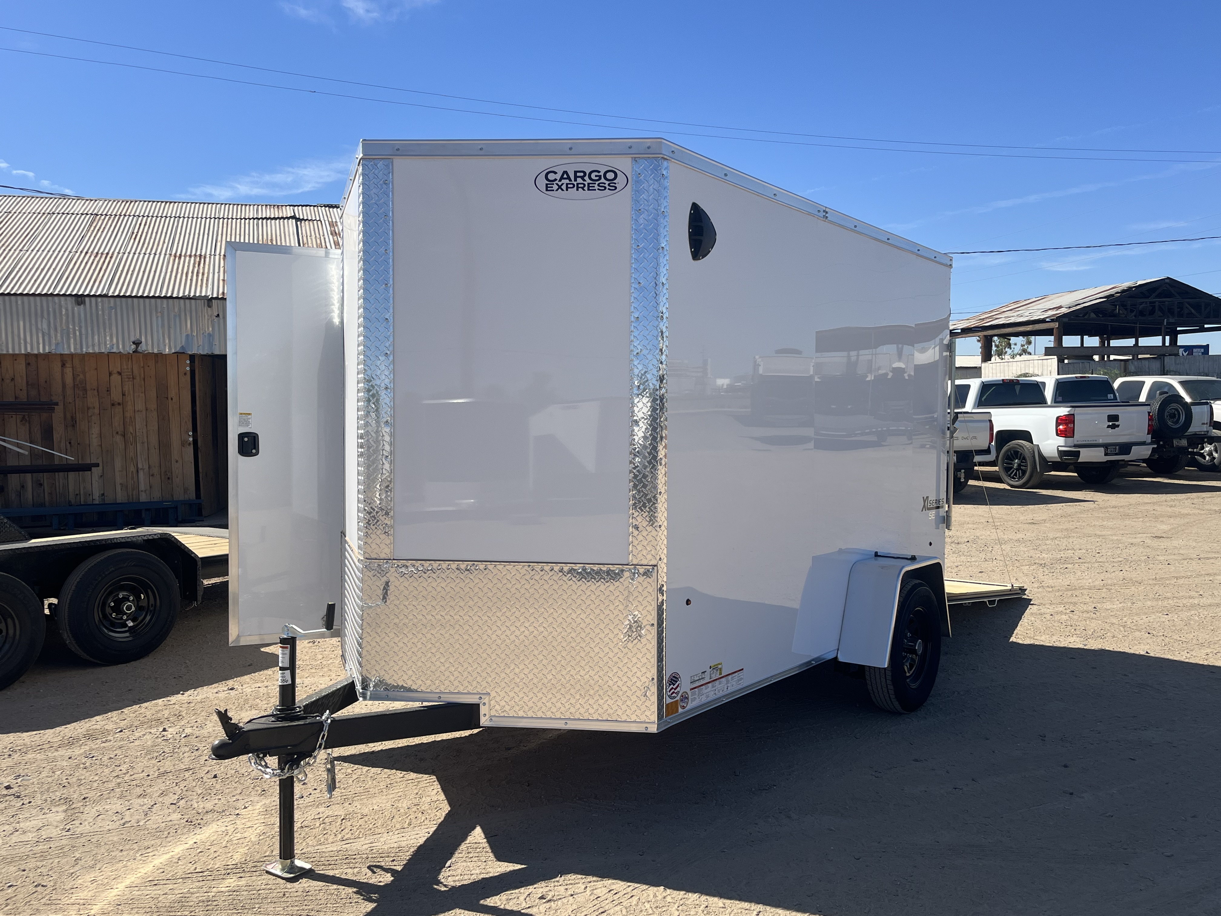 Cargo Express 6'x10' Enclosed Cargo Trailer w/ Rear Ramp Door