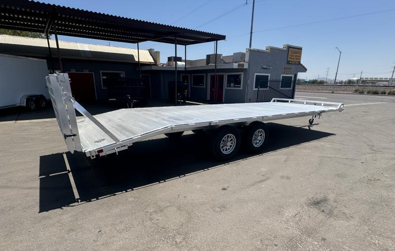 Aluma 24'x102" Aluminum Flatbed Trailer w/ Bi-Fold Tailgate (1024H)