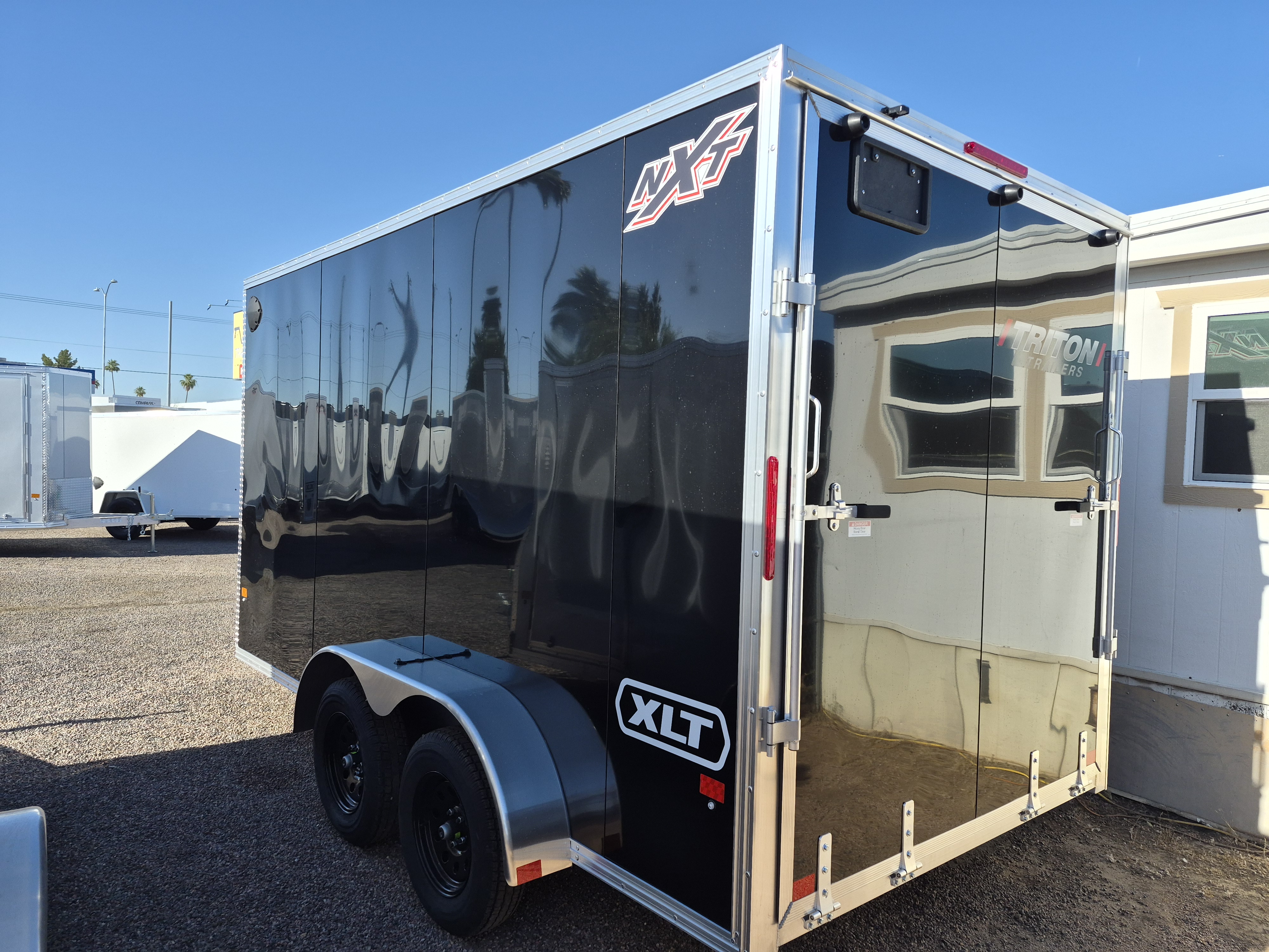 Alcom 14x7 All Aluminum, XLTP2 Enclosed, 7K GVWR, Side Door, Ramp Door - Stock #ALC231 - Image 3 of 4
