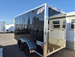 Alcom 14x7 All Aluminum, XLTP2 Enclosed, 7K GVWR, Side Door, Ramp Door Stock #ALC231 - Thumbnail 3