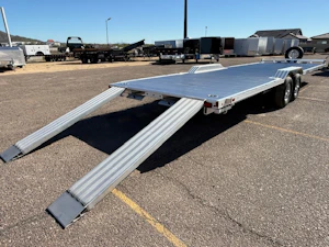 Aluma 28x102" All Aluminum Wide Body, 10K GVWR, Heavy Tandem Axle, Drive-Over-Fenders (WB28H-TA-EL-DOF-R-RR-RTD)