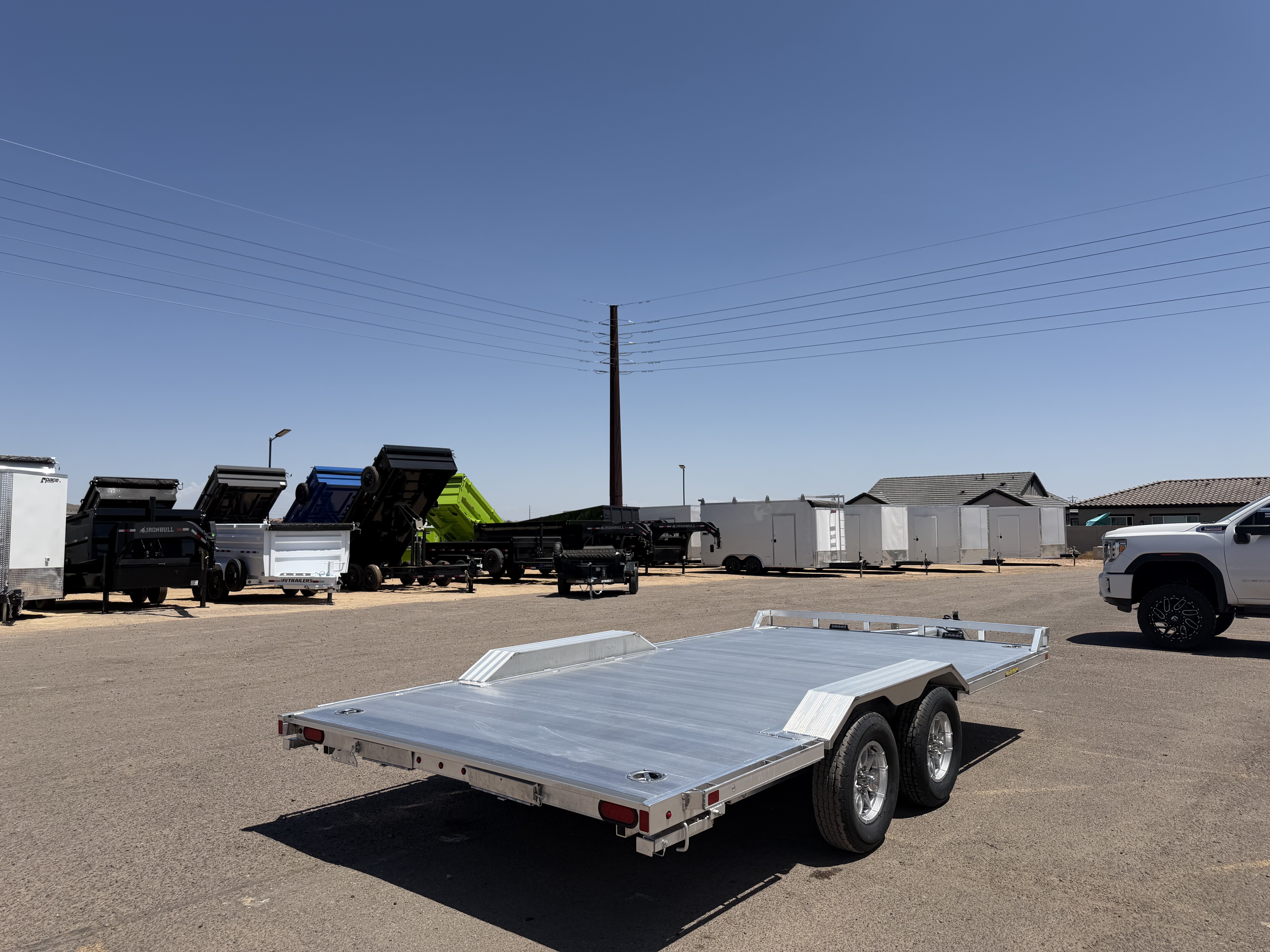 Aluma 16'x102" Aluminum Car Trailer w/ Ramps (WB16)