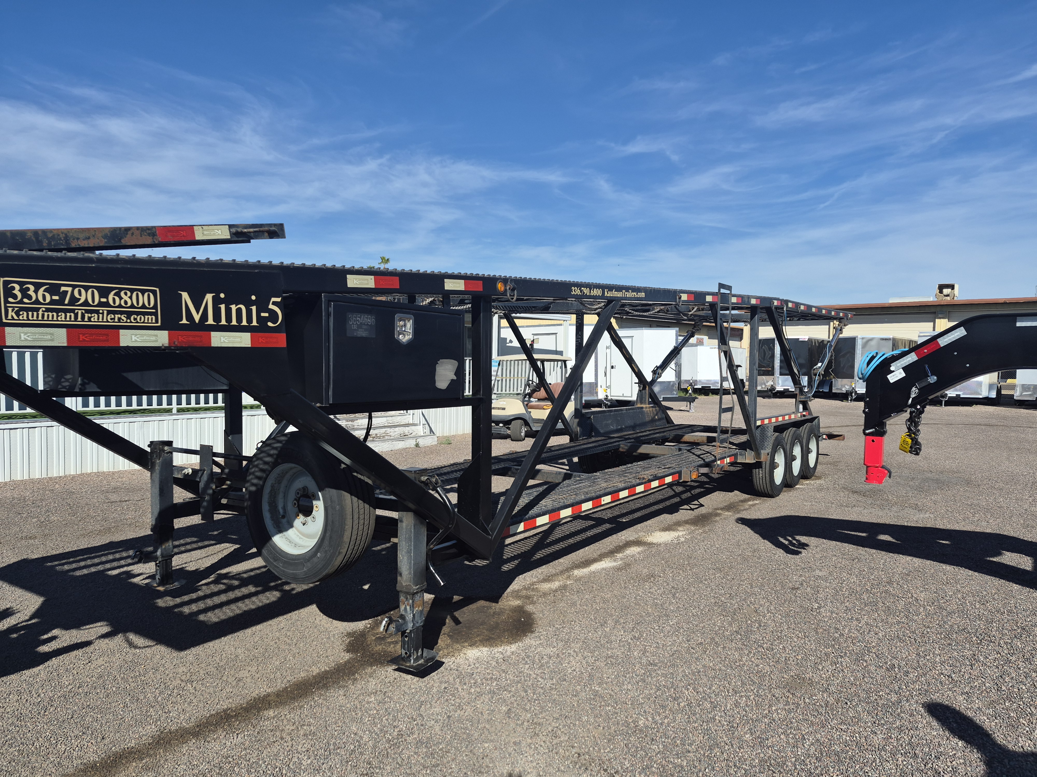 Kauffman 102"x44' Double Deck Mini 5 Car Hauler Trailer - Stock #USD0517 - Image 1 of 4