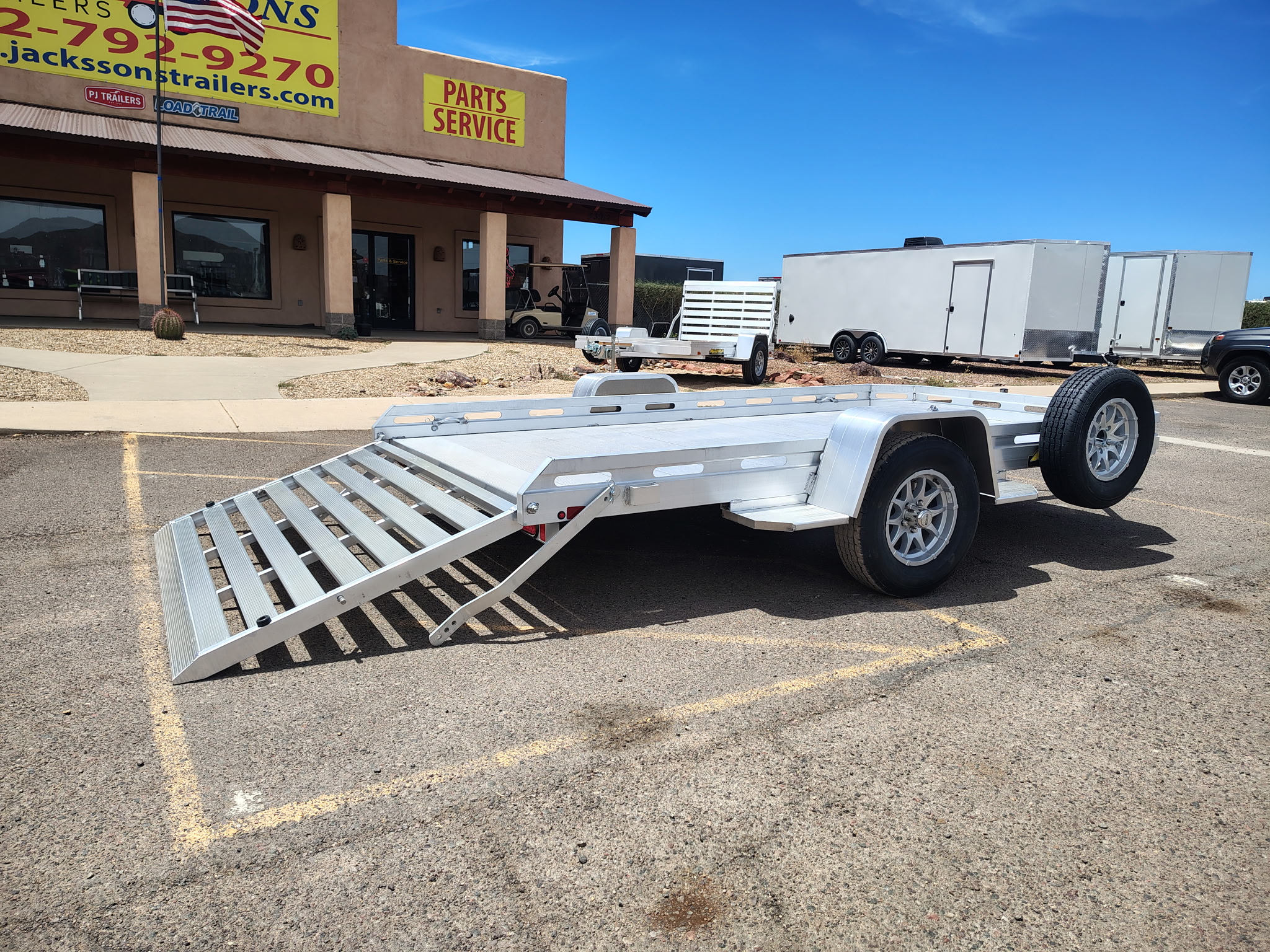 Aluma 12x77 All Aluminum, 3K GVWR, Heavy Single Axle (7712H-S-TG) - Stock #ALU392 - Image 4 of 8