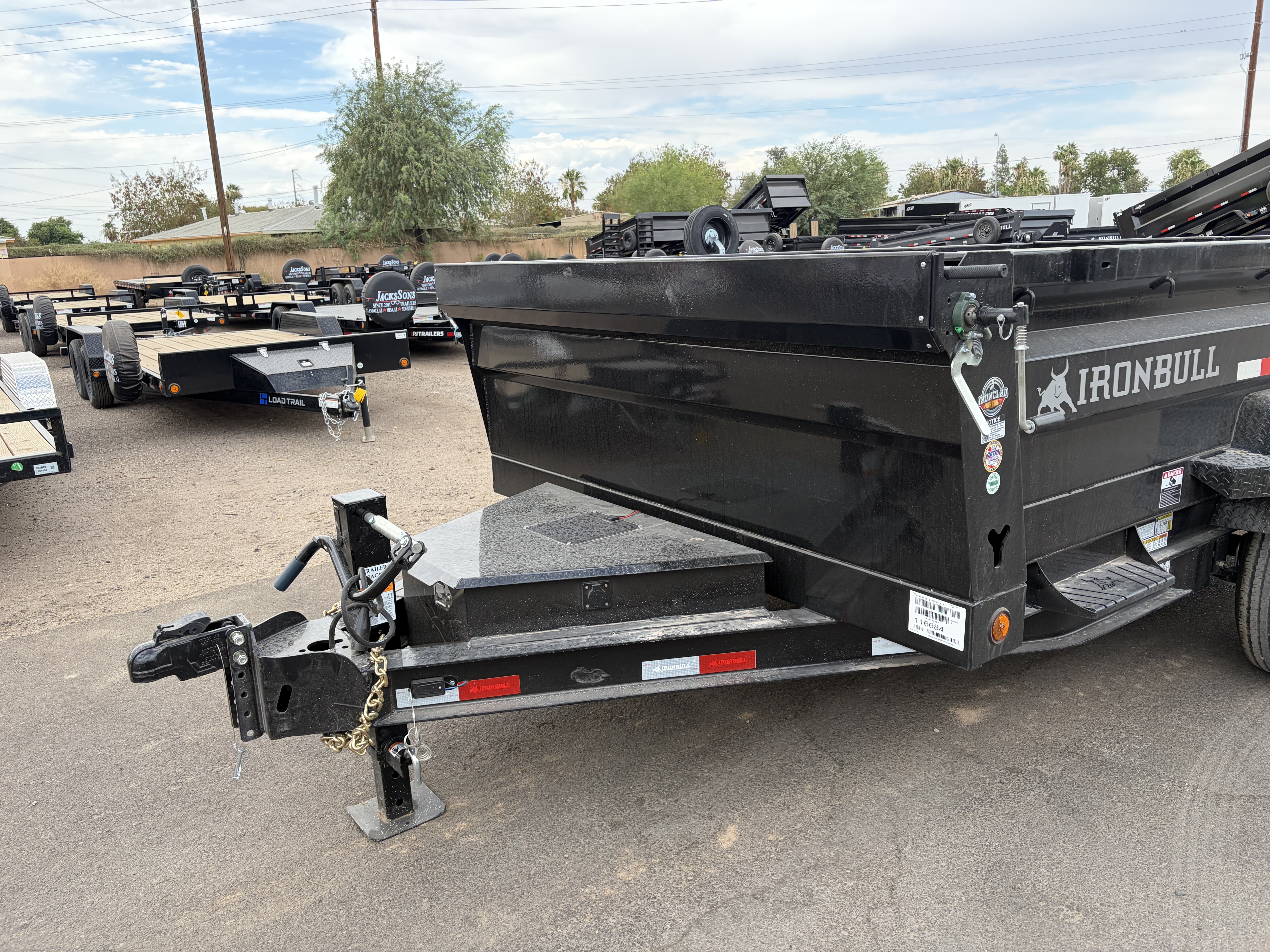 Norstar 12x83 IronBull Tandem Axle Dump, 15K GVWR, 24" Sides, Solar Charger - Stock #NST1480 - Image 6 of 12