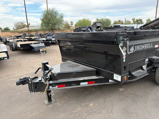 Iron Bull 12'x83" Scissor Dual I-Beam Bumper Pull Dump Trailer w/ 24" Sides (DTB)
