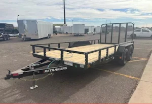 P.J. Trailers 16x77 Tandem Axle, 7K GVWR, Channel Utility