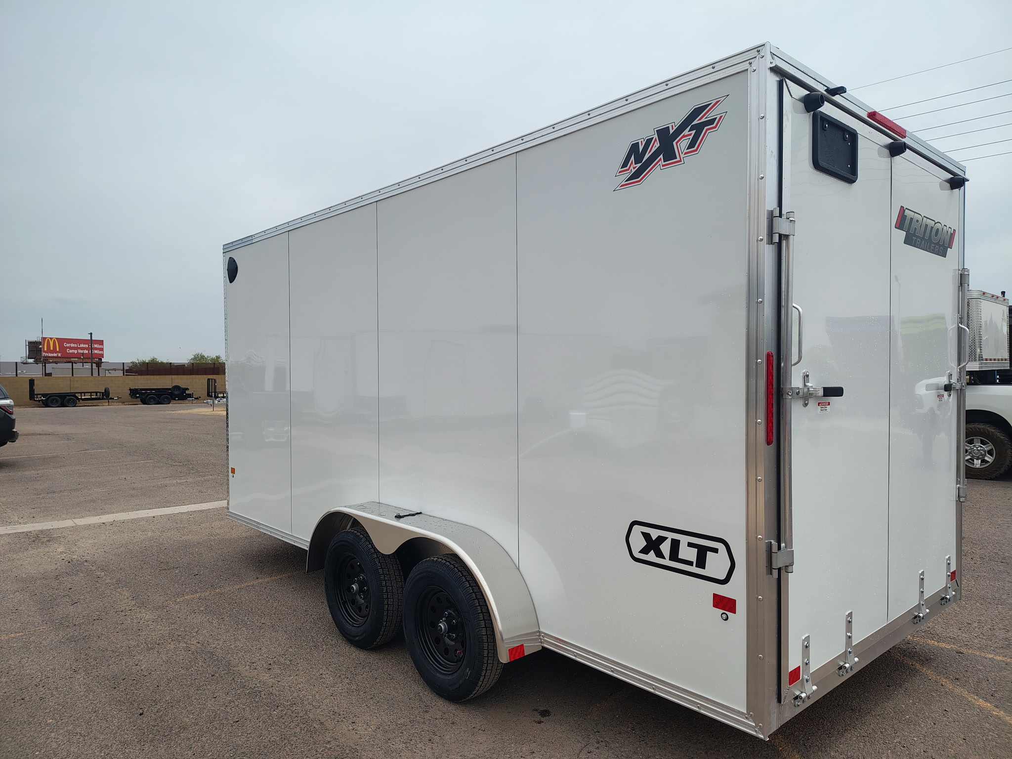 Alcom 16x7 All Aluminum XLT-P Enclosed, 7K GVWR, Limited Edition, Ramp Door - Stock #ALC239 - Image 6 of 10