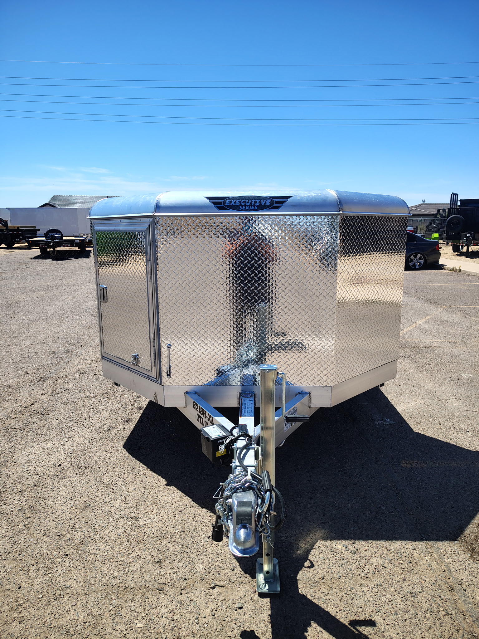 Aluma 18x82 All Aluminum, 10K GVWR, Heavy Tandem Axle, XL Tilt w/ Cargo Box (8218H-XL-TILT-TA-EL-RTD-CB) - Stock #ALU376 - Image 10 of 11