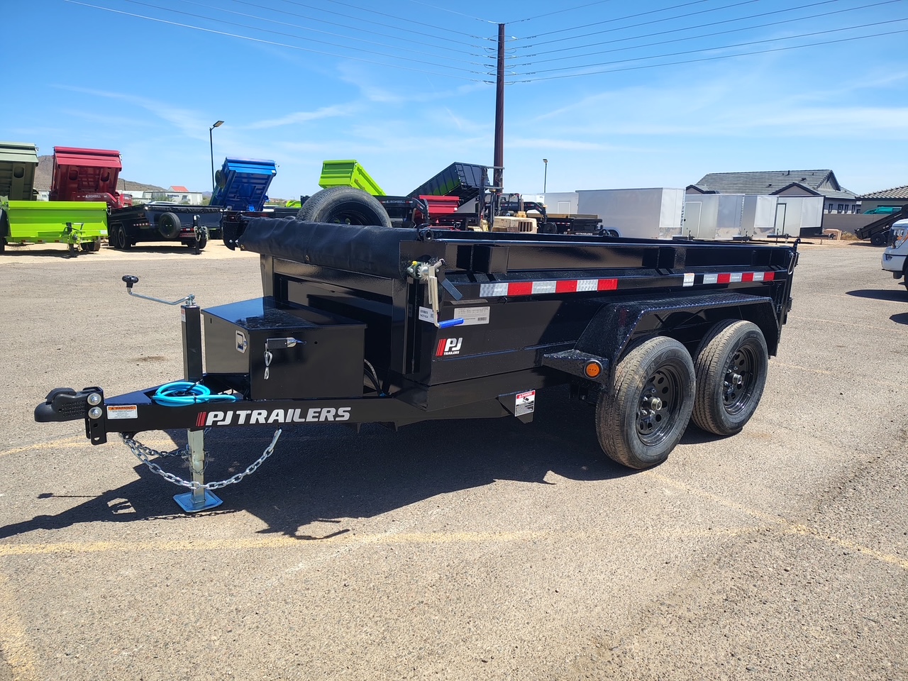 P.J. Trailers 10X60 Utility Dump, Tandem Axle, 7K GVWR - Stock #PJD1698 - Image 5 of 10