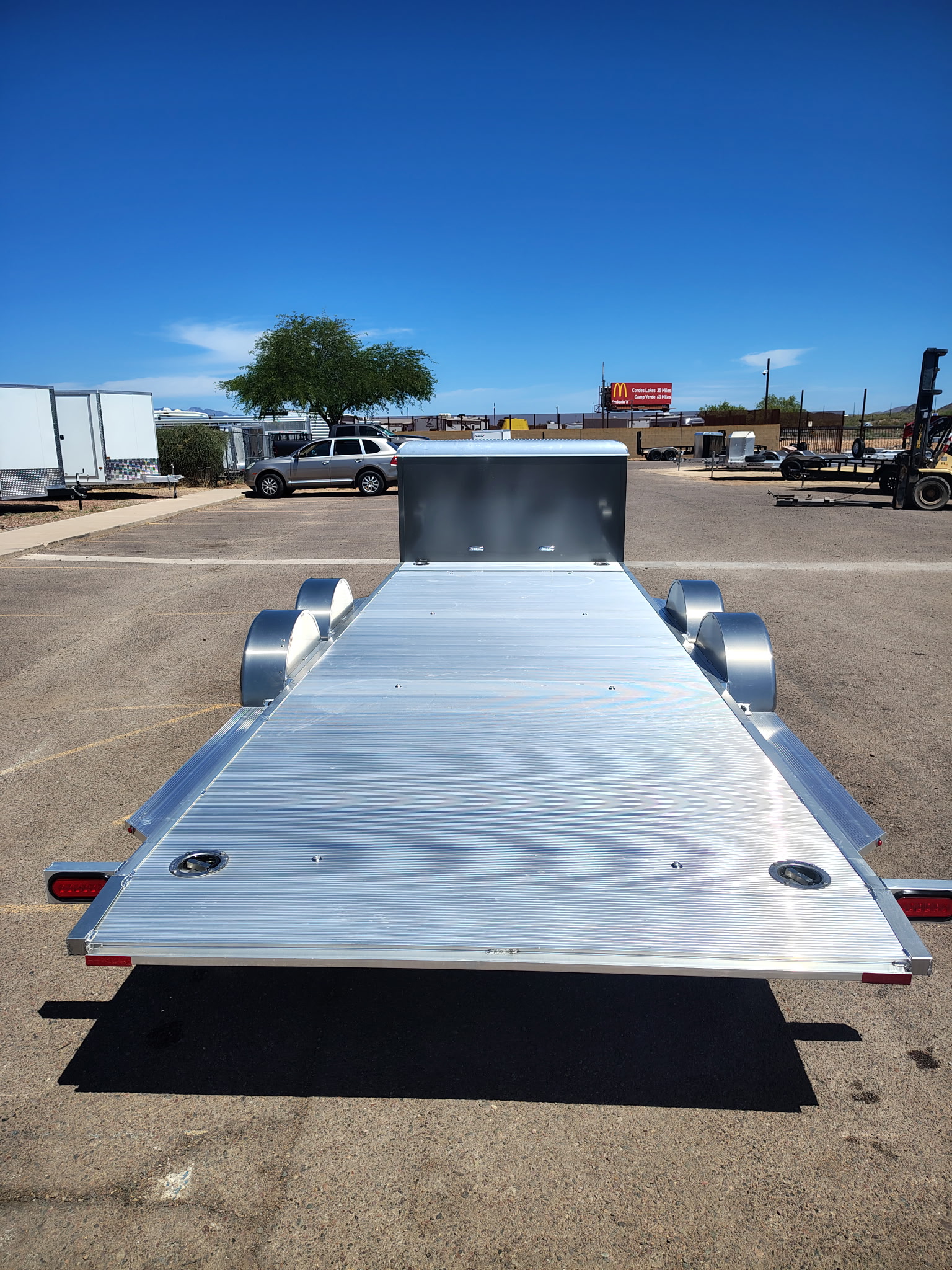 Aluma 18x82 All Aluminum, 10K GVWR, Heavy Tandem Axle, XL Tilt w/ Cargo Box (8218H-XL-TILT-TA-EL-RTD-CB) - Stock #ALU376 - Image 6 of 11