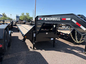 Iron Bull 40'x102" Gooseneck Low-Pro Equipment Trailer w/ Slide-In Ramps (FLG)