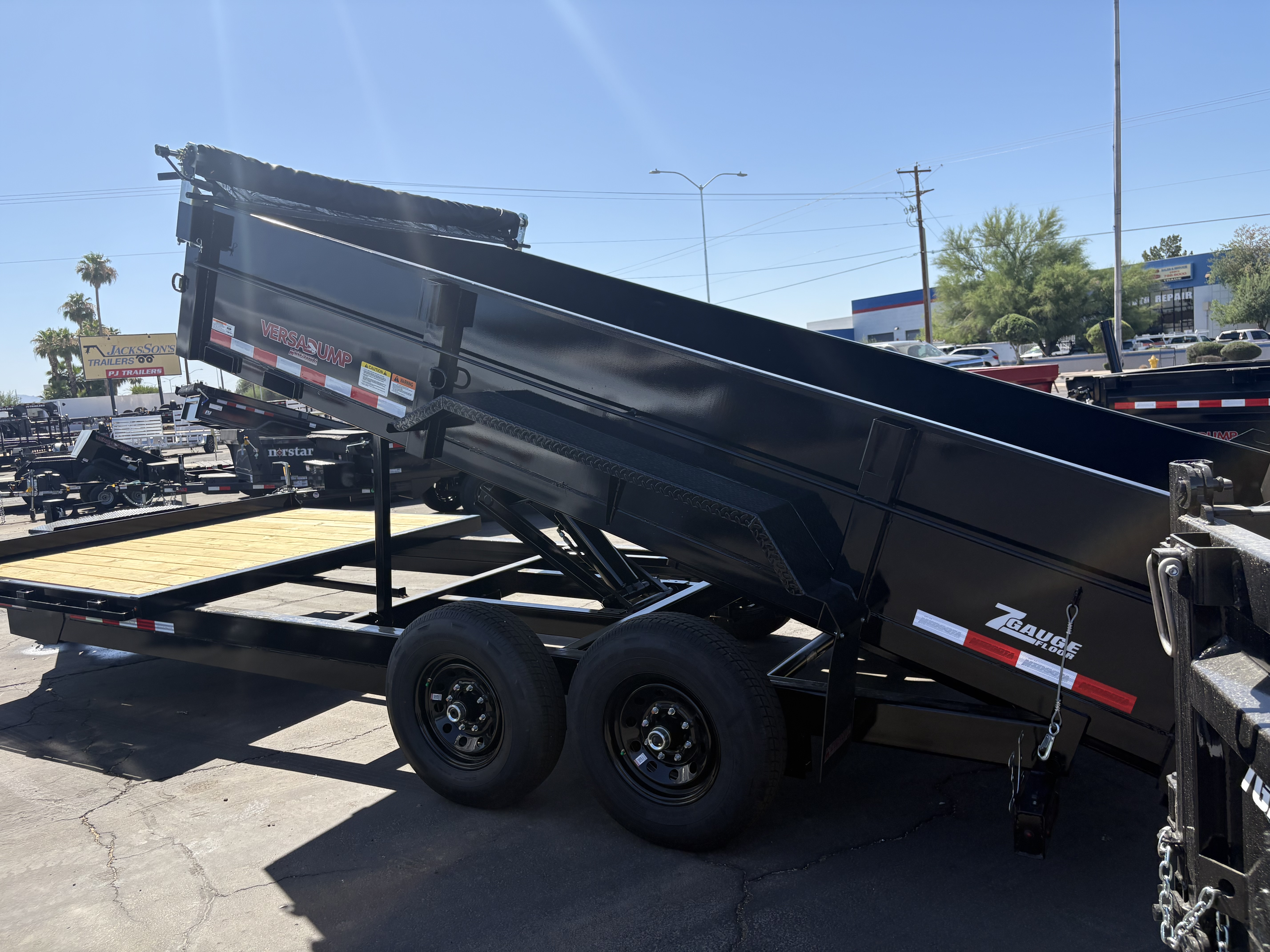 Midsota 20x7 (14'+6') Flat Front Rear Dump, 15,400 GVWR, 40" Steel Toolbox - Stock #MID003 - Image 6 of 6