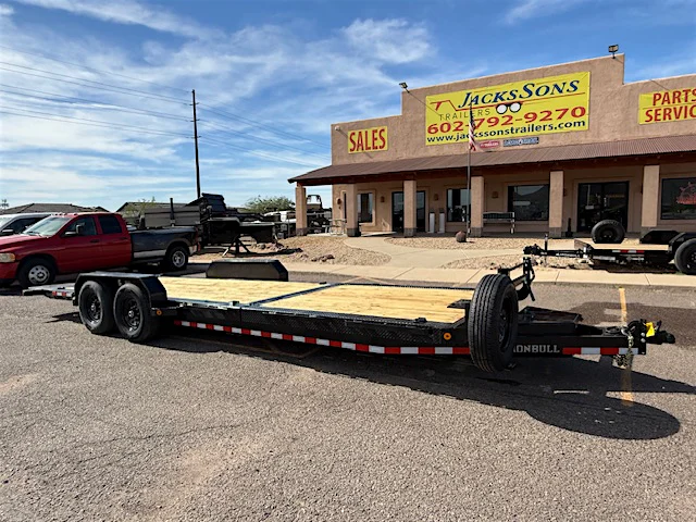 Norstar 24x83 Ironbull Tandem Axle, 14K GVWR, Low-Pro Gravity Tilt - Stock #NS528 - Image 4 of 11 Norstar 24x83 Ironbull Tandem Axle, 14K GVWR, Low-Pro Gravity Tilt - Stock #NS528 - Image 4 of 11