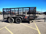 Sun Country Trailers 12X83 Landscape Deluxe, 4' Expanded Sides, 4' Ramp Gate, Tool Holders Stock #PLC0930 - Thumbnail 4