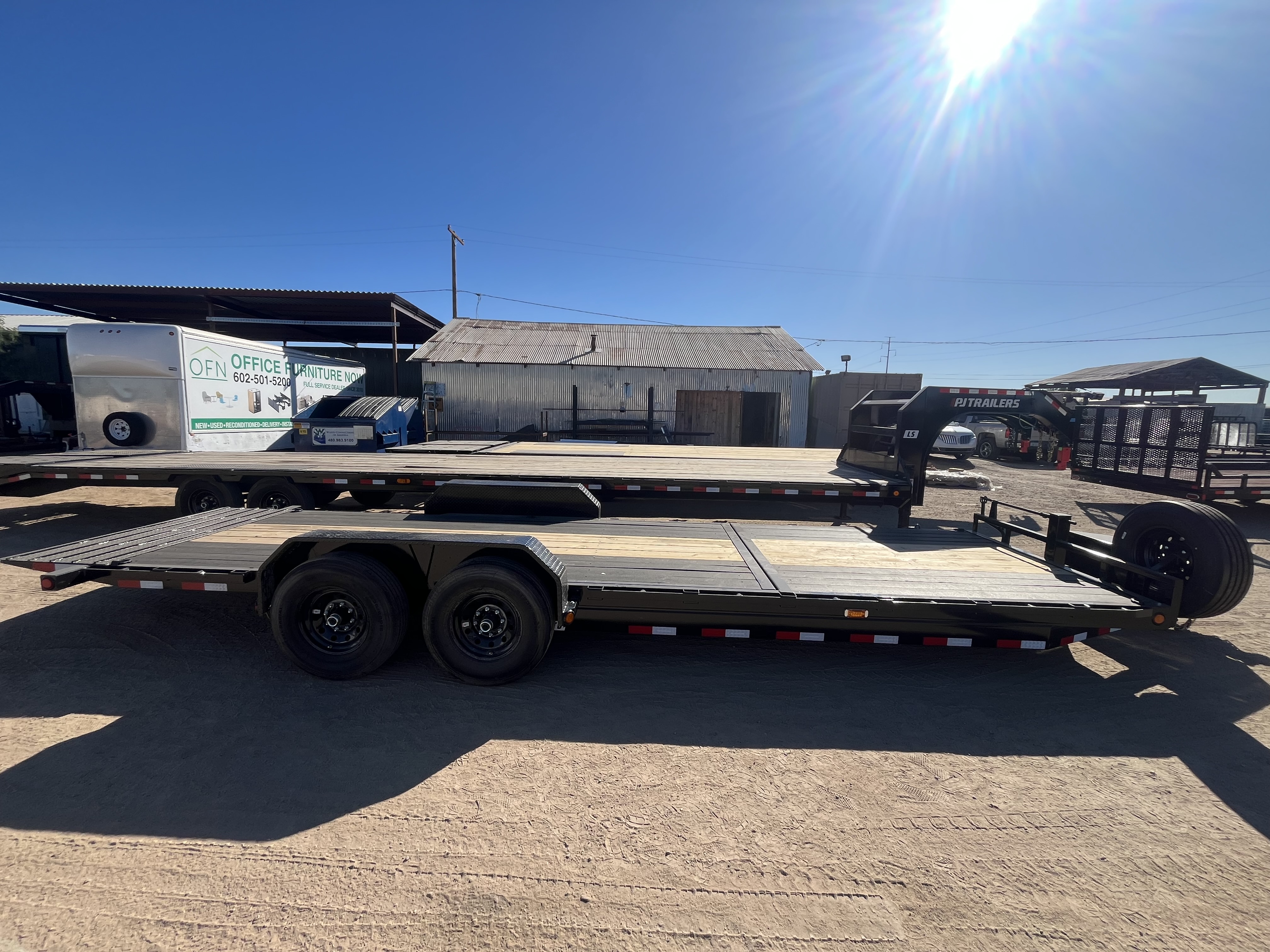 P.J. Trailers 24x83x6" Channel, Equipment Tilt, 14K GVWR, 14PLY, Blackwood Deck - Stock #PPJ10979 - Image 2 of 9
