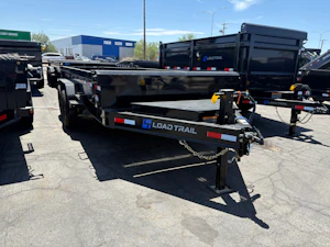 Load Trail 14'x83" Scissor 6" Channel Frame Dump Trailer w/ 18" Sides (DE)