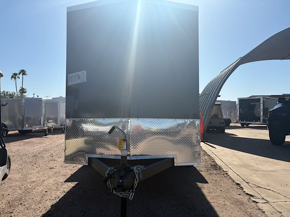 Compass 12x6 Indigo DLX, Flat Top V-Nose, 7K GVWR, Ramp Door - Stock #CMP2885 - Image 1 of 6 Compass 12x6 Indigo DLX, Flat Top V-Nose, 7K GVWR, Ramp Door - Stock #CMP2885 - Image 1 of 6
