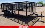 Sun Country Trailers 14x83 SU Tandem Axle, 4' Raised and Expanded Sides, D-Rings, Ramp Gate, Wrap Tongue, Spare Mount Stock #PLC0922 - Thumbnail 4