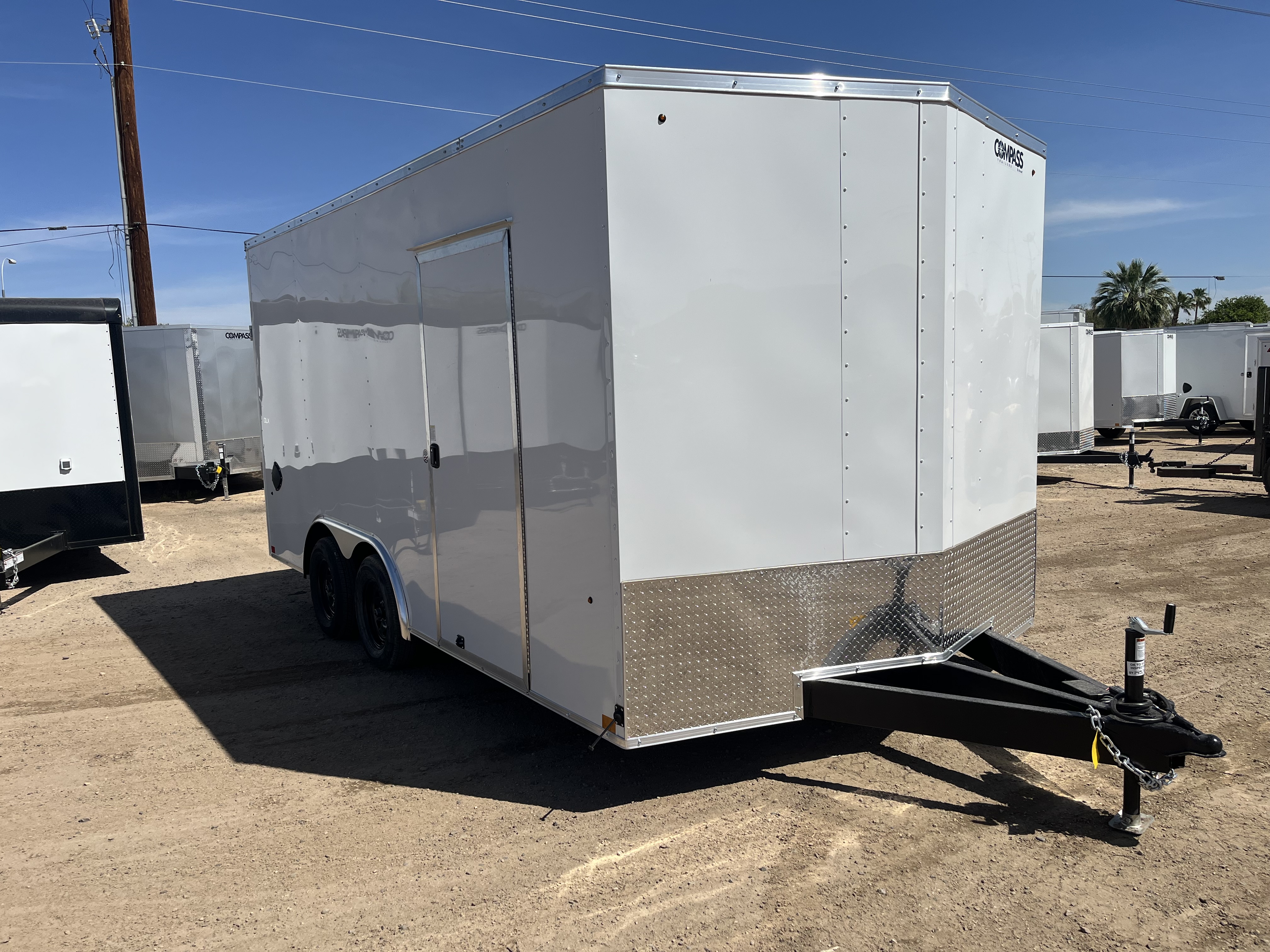 Compass 16x8.5 Indigo DLX, 7K GVWR, Ramp Door - Stock #CMP2807 - Image 1 of 10