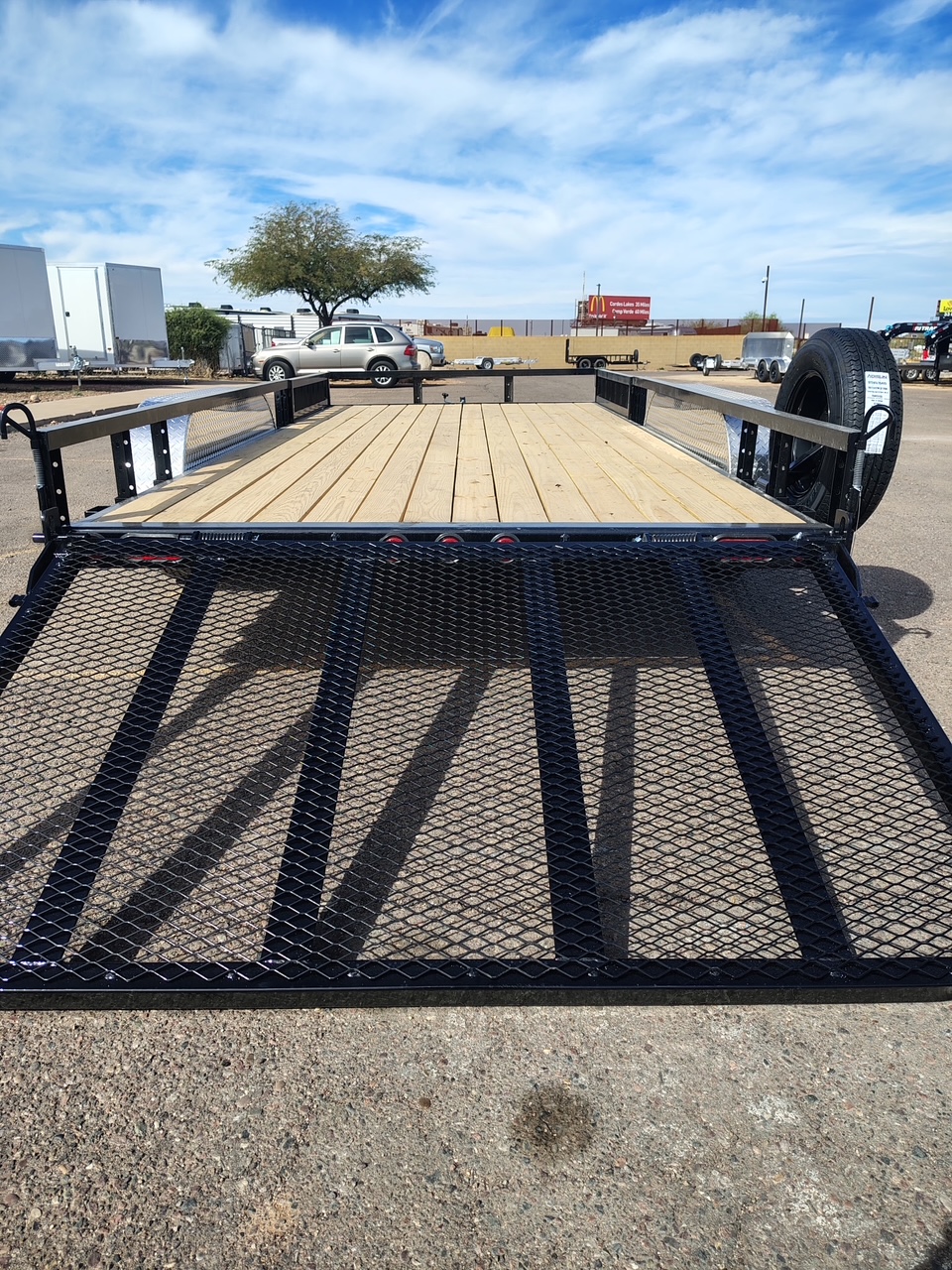 P.J. Trailers 14x83 Tandem Axle, 7K GVWR, Channel Utility, ATV Ramps - Stock #PPJ11195 - Image 4 of 4