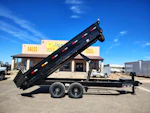 Norstar 16x96 IronBull Tandem Axle Deckover Dump, 15K GVWR, 18" Fold Down Sides, Hydraulic Jack Stock #NST1507 - Thumbnail 3