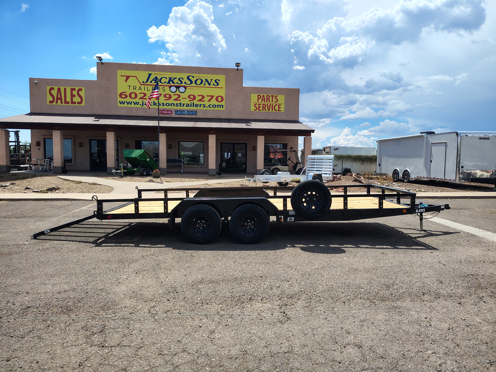 P.J. Trailers 18x83 Tandem Axle, 7K GVWR, Channel Utility - Stock #PPJ11155 - Image 1 of 6