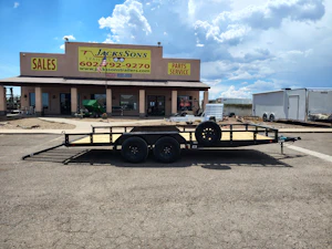 P.J. Trailers 18x83 Tandem Axle, 7K GVWR, Channel Utility