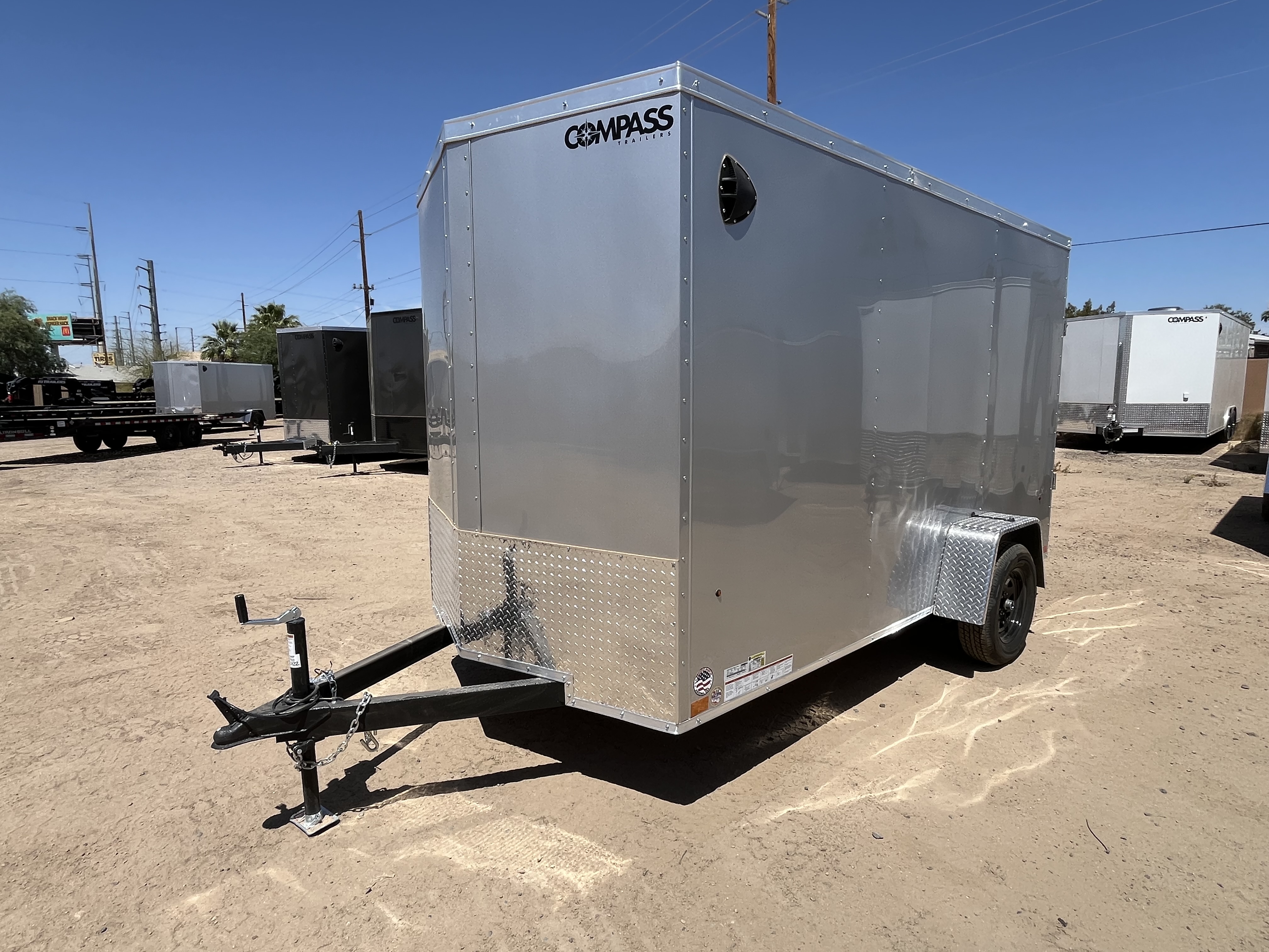 Compass 12x6 Indigo DLX, 3K GVWR, Ramp Door - Stock #CMP2859 - Image 9 of 10