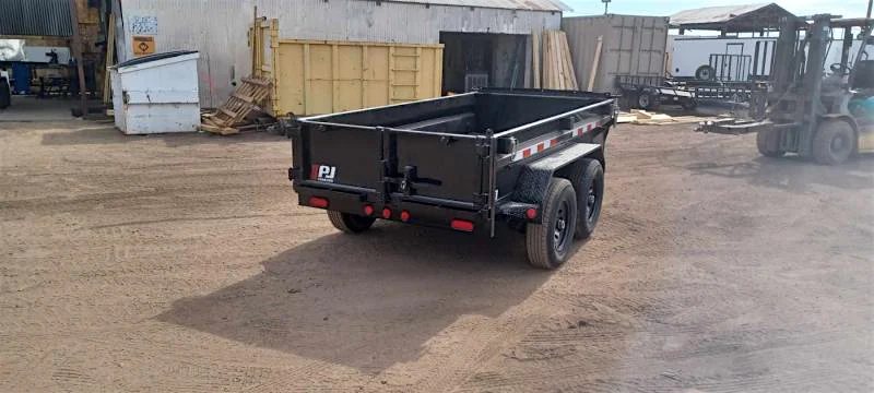 P.J. Trailers 10x60 Tandem Axle, 7K GVWR, Utility Dump, 18" Sides - Stock #PJD1470 - Image 2 of 6 P.J. Trailers 10x60 Tandem Axle, 7K GVWR, Utility Dump, 18" Sides - Stock #PJD1470 - Image 2 of 6