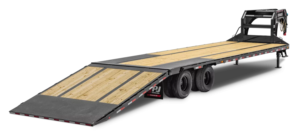 PJ LY Flatbed with 10 Ft. Hydraulic Dovetail