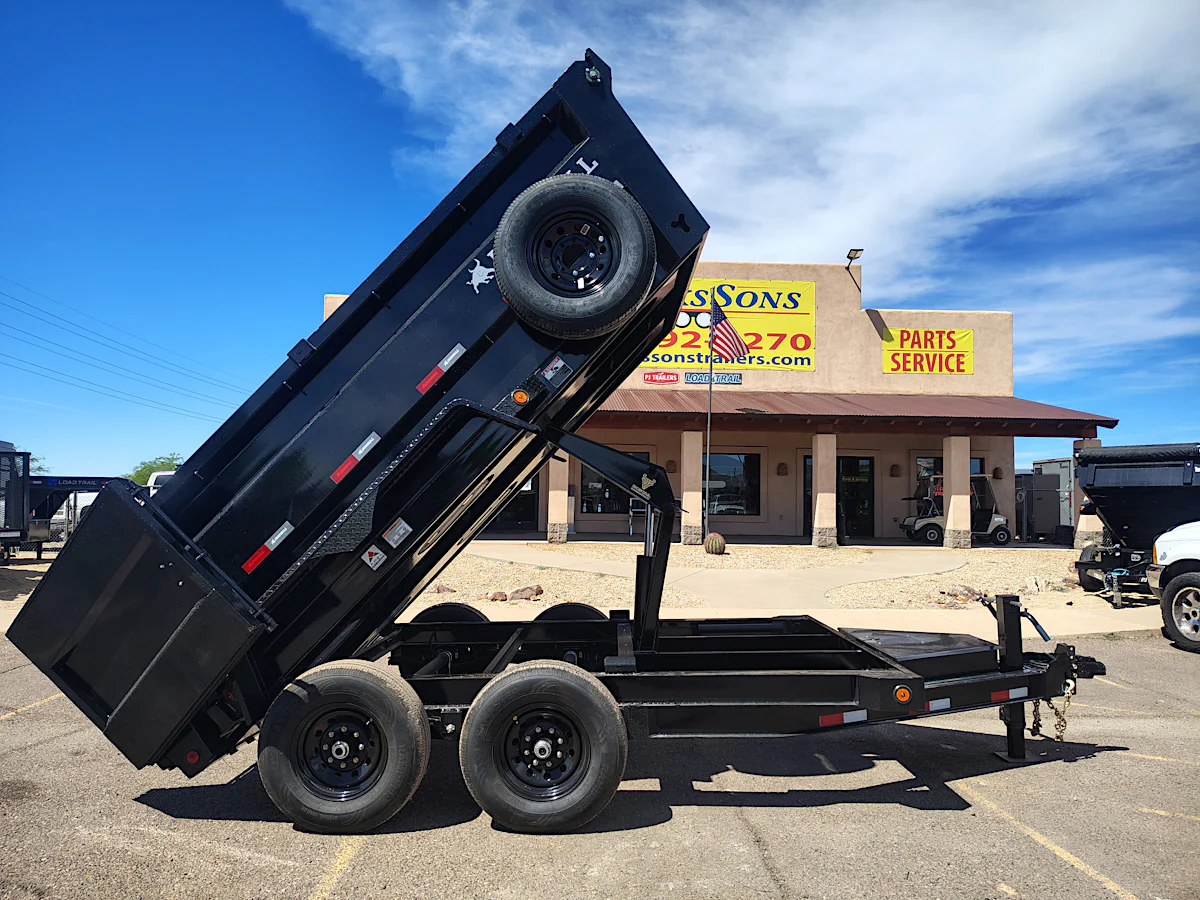 Norstar 12x83 IronBull Tandem Axle Dump, 14K GVWR, 36" Sides, Solar Charger - Stock #NST1431 - Image 3 of 12 Norstar 12x83 IronBull Tandem Axle Dump, 14K GVWR, 36" Sides, Solar Charger - Stock #NST1431 - Image 3 of 12